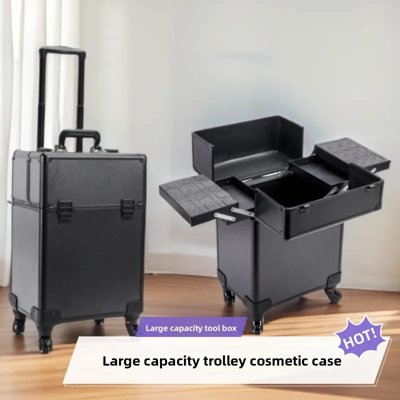 Luggage - Organisateur de bagages cosmétiques à roulettes,