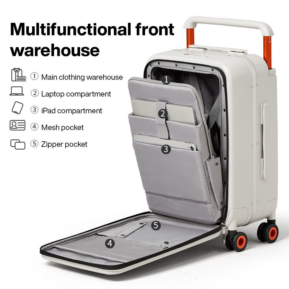 Valise à poignée large Mixi, n - Aluminum Frame Carry On Luggage avis et prix