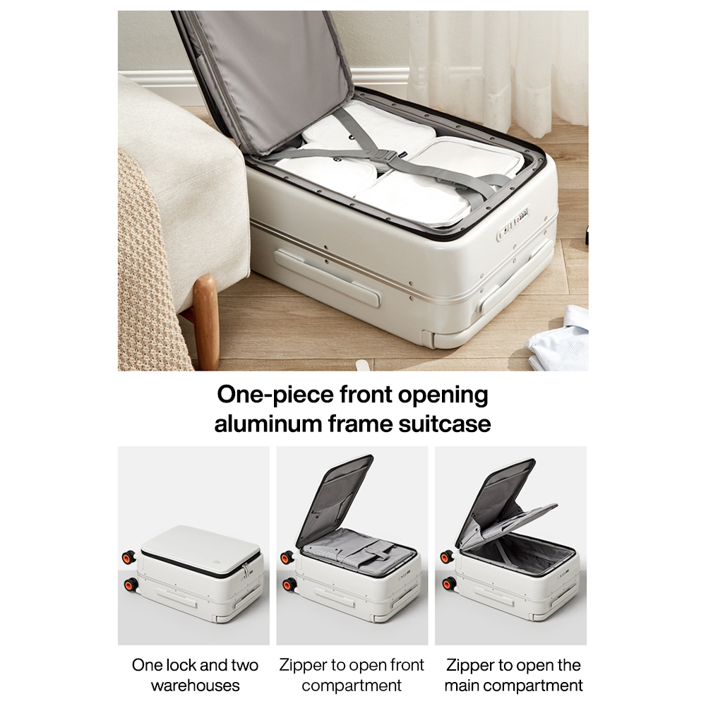 Valise à poignée large Mixi, n - Aluminum Frame Carry On Luggage avis et prix