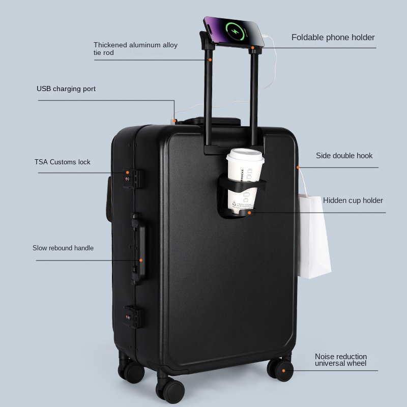 Valise d'affaires pour ordinat - Aluminum Frame Carry On Luggage avis et prix