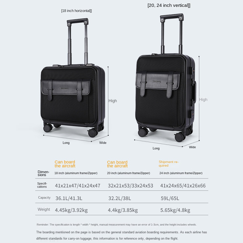 Valise d'affaires pour ordinat - Aluminum Frame Carry On Luggage avis et prix